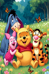 Winnie & Friends Flannel Blanket
