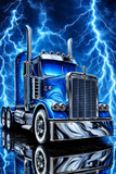 Electric Truck Flannel Blanket