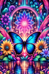 Magical Butterfly Flannel Blanket
