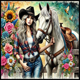 Cowgirl And Horse 2 15 OZ Straight Wrap