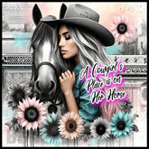 Cowgirl Horse 15 OZ Straight Wrap