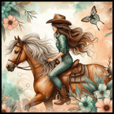 Cowgirl Horse 2 15 OZ Straight Wrap