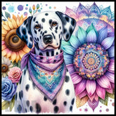 Dalmatian Floral 15 OZ Straight Wrap