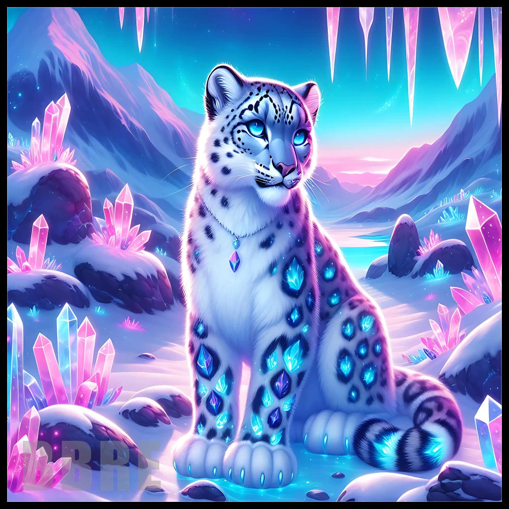 Crystal Snow Leopard 15 OZ Straight Wrap