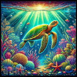 Ocean Turtle 15 OZ Straight Wrap