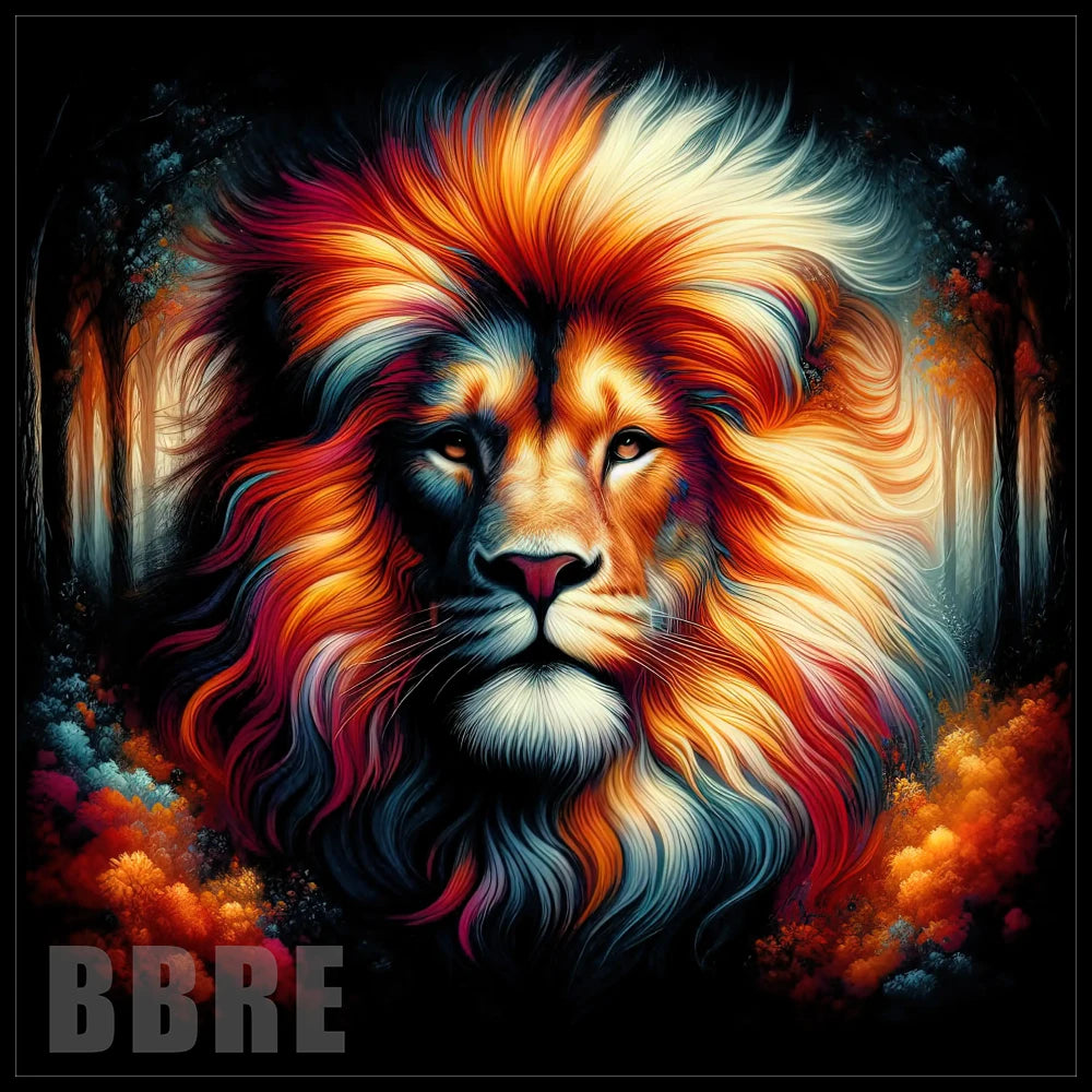 Vibrant Lion 15 OZ Straight Wrap