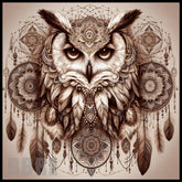 Owl Mandala 15 OZ Straight Wrap