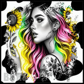 Colorful Portrait 15 OZ Straight Wrap