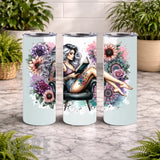 Floral Reading 15 OZ Straight Wrap