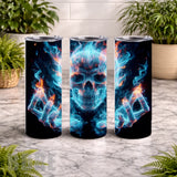 Flaming Skull 15 OZ Straight Wrap