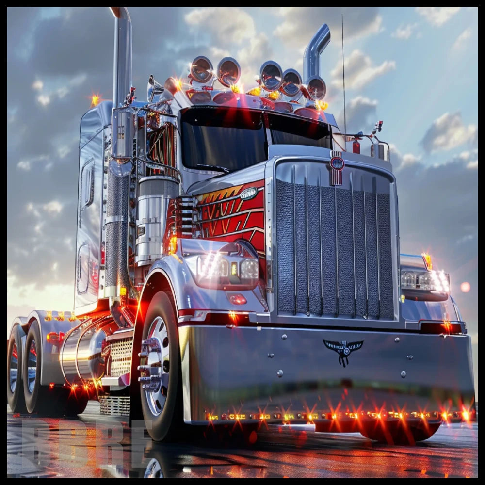 Chrome Truck 15 OZ Straight Wrap