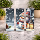 Snowman Lantern 15 OZ Straight Wrap