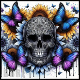 Floral Skull 39 15 OZ Straight Wrap