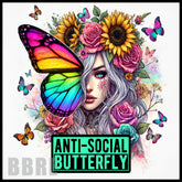 Anti-social Butterfly 15 OZ Straight Wrap