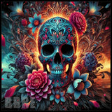 Floral Skull 40 15 OZ Straight Wrap