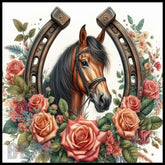 Horse Floral 15 OZ Straight Wrap