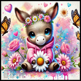 Floral Donkey 15 OZ Straight Wrap