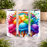 Colorful Ice Cream 2 15 OZ Straight Wrap