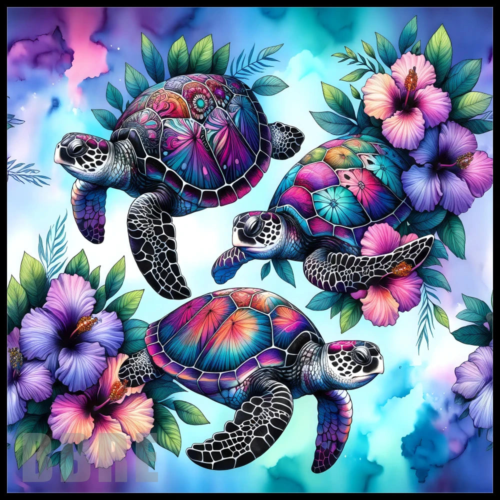 Tropical Turtles 3 15 OZ Straight Wrap