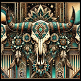 Turquoise Skull 15 OZ Straight Wrap