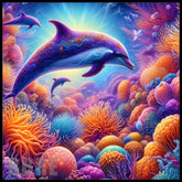 Coral Dolphins 15 OZ Straight Wrap