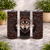 Wolf Emblem 15 OZ Straight Wrap