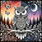 Owl And Butterflies 15 OZ Straight Wrap