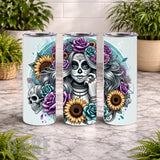 Sugar Skull 3 15 OZ Straight Wrap