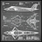 F-35 Blueprint 15 OZ Straight Wrap