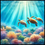 Ocean Turtles 15 OZ Straight Wrap
