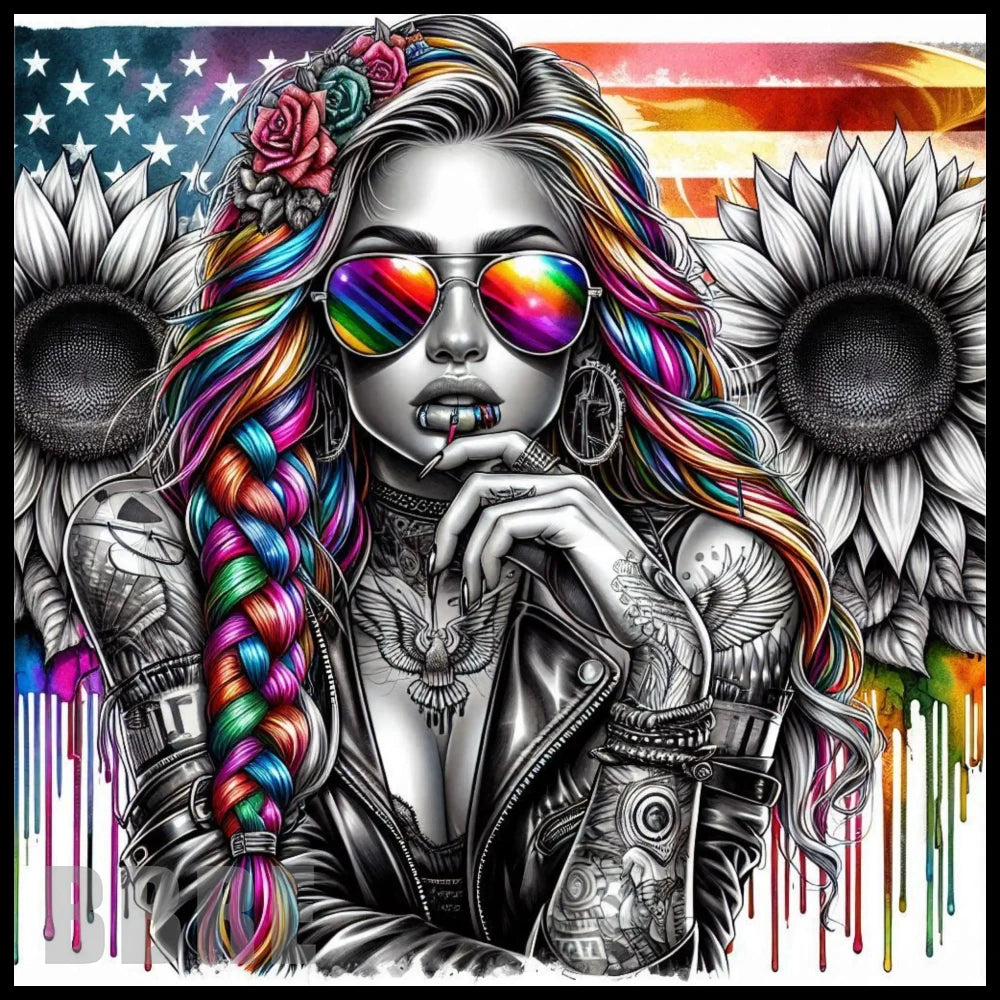 Colorful Rebel 15 OZ Straight Wrap