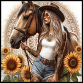 Sunflower Horse 15 15 OZ Straight Wrap