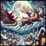 Santa Sleigh 15 OZ Straight Wrap