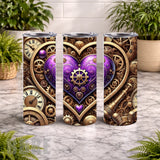 Steampunk Heart 15 OZ Straight Wrap