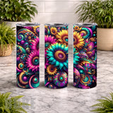 Vibrant Floral 15 OZ Straight Wrap