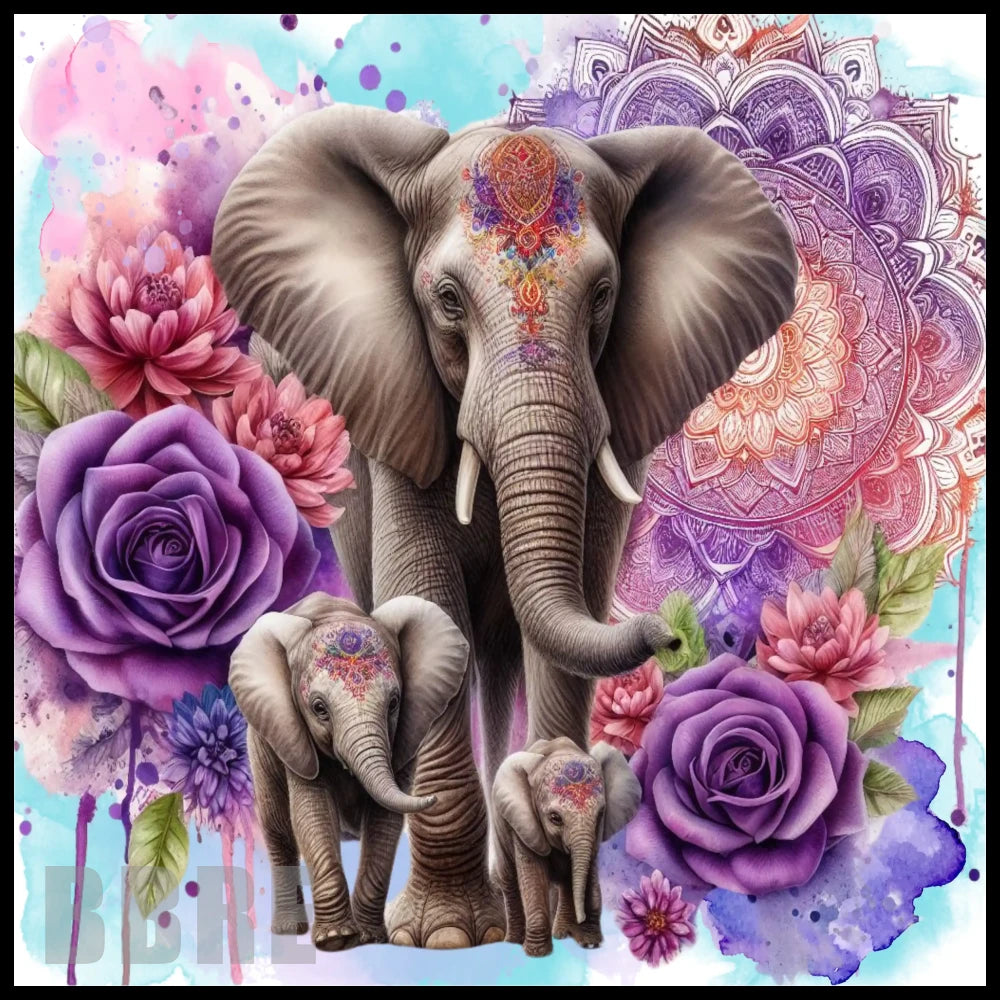 Elephant Family 4 15 OZ Straight Wrap