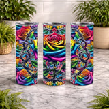 Rainbow Rose 15 OZ Straight Wrap