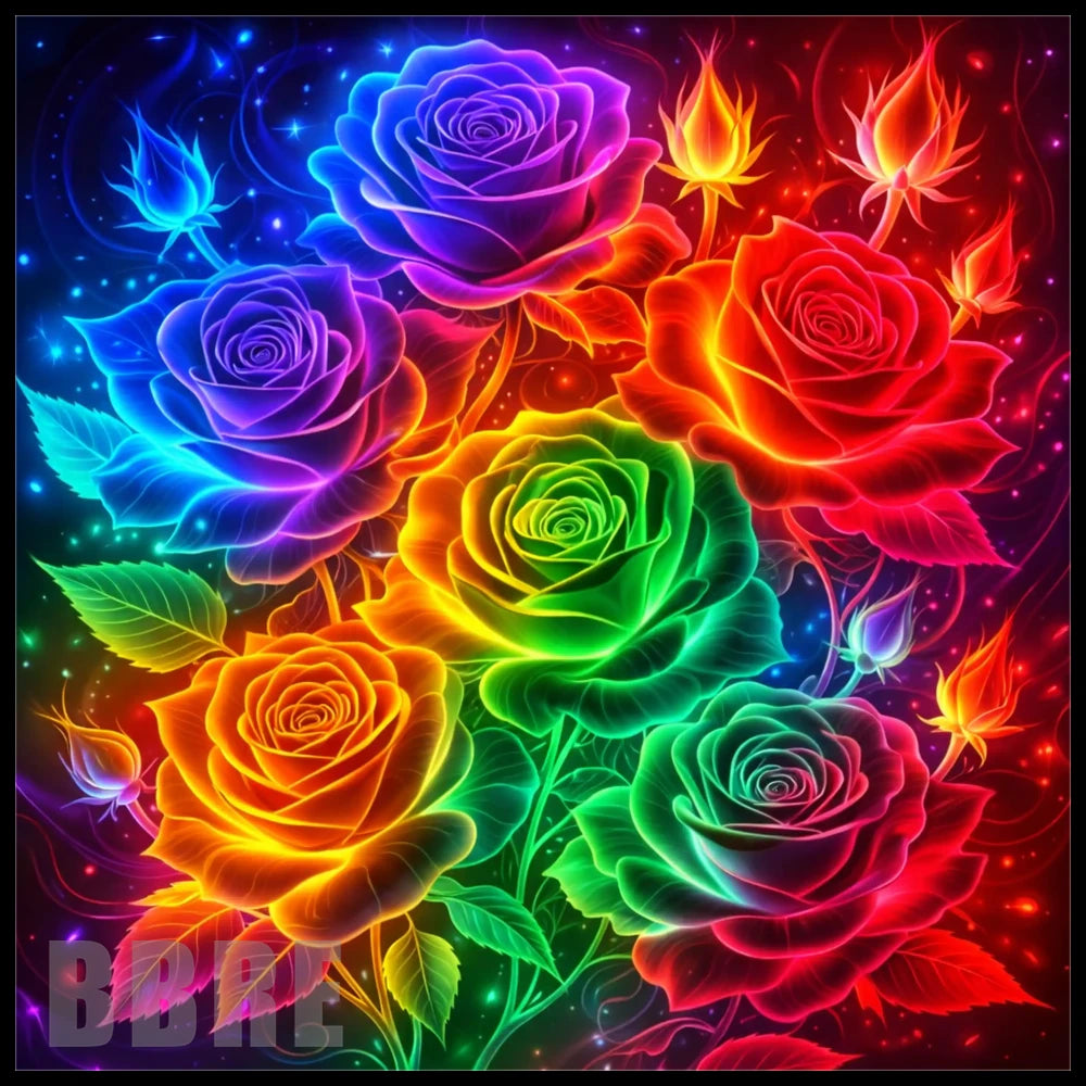 Rainbow Roses 15 OZ Straight Wrap