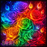 Rainbow Roses 15 OZ Straight Wrap