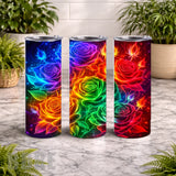Rainbow Roses 15 OZ Straight Wrap