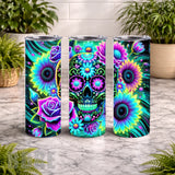 Floral Skull 44 15 OZ Straight Wrap