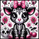 Cute Skull Cow 15 OZ Straight Wrap