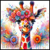 Floral Giraffe 15 OZ Straight Wrap
