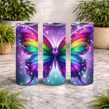 Rainbow Butterfly 15 OZ Straight Wrap