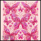 Pink Butterfly 15 OZ Straight Wrap