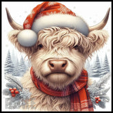 Festive Highland Cow 15 OZ Straight Wrap