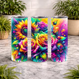Floral Burst 5 15 OZ Straight Wrap