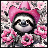 Cowgirl Sloth 15 OZ Straight Wrap