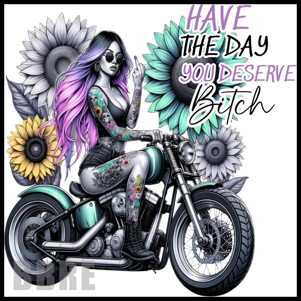 Motorcycle Queen 15 OZ Straight Wrap