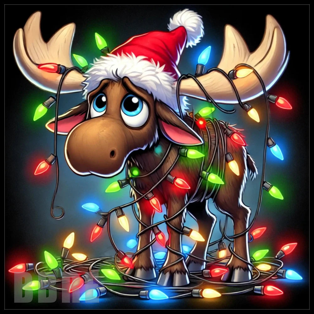 Festive Moose 15 OZ Straight Wrap